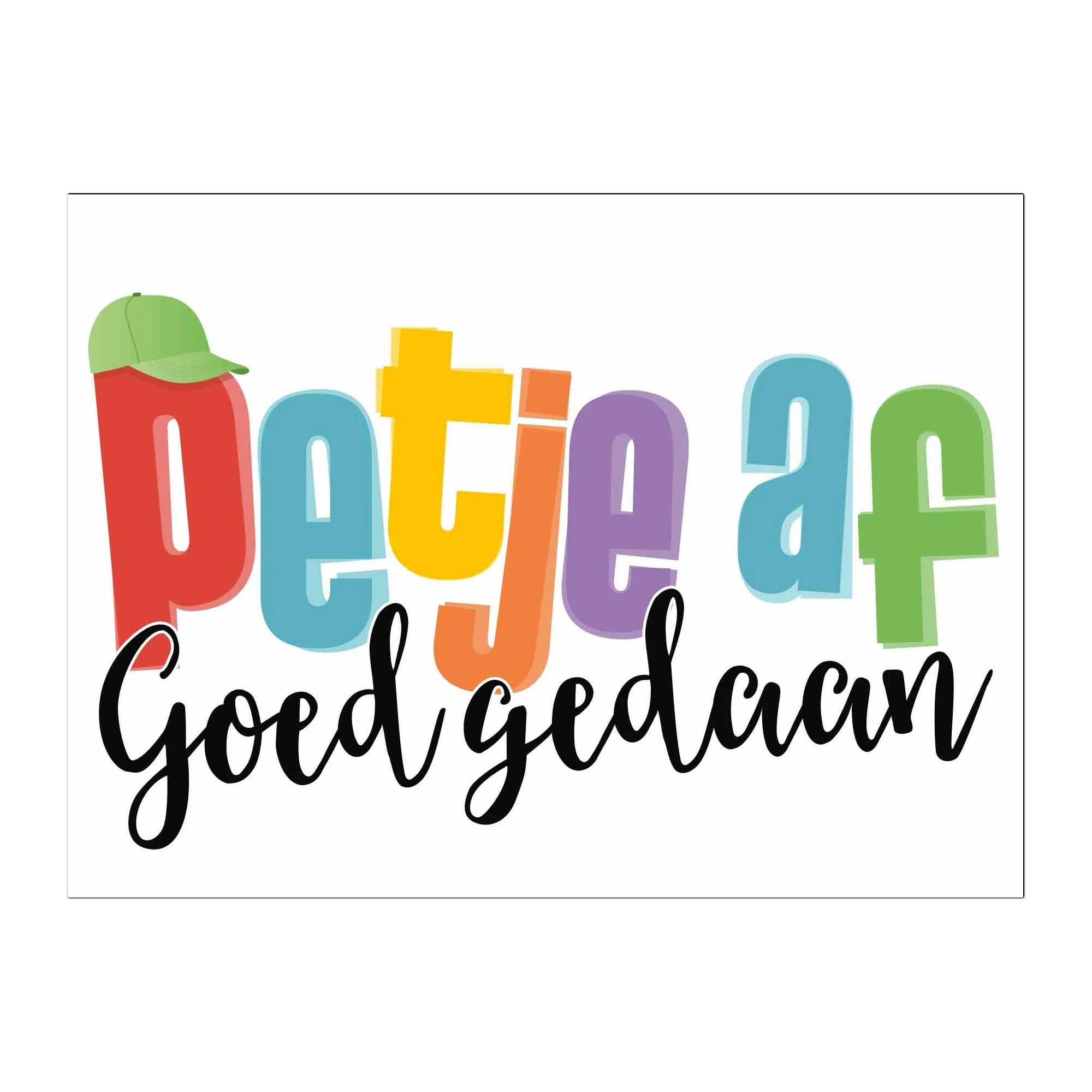 Kaart - Eyecandy - Petje af, goed gedaan - EC40-B