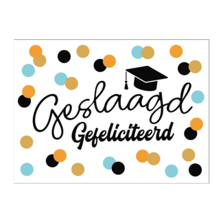 Artige Kaart - Eyecandy - Geslaagd, gefeliciteerd - EC38- G