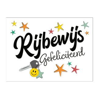 Artige Kaart - Rijbewijs, gefeliciteerd - Eyecandy - EC37-C