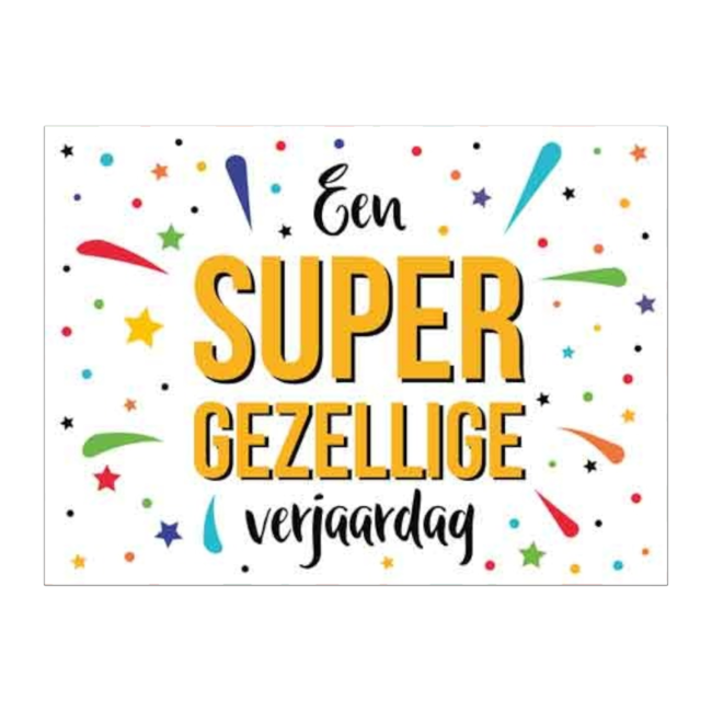 Artige Kaart - Eyecandy - Een super gezellige verjaardag - EC28-F