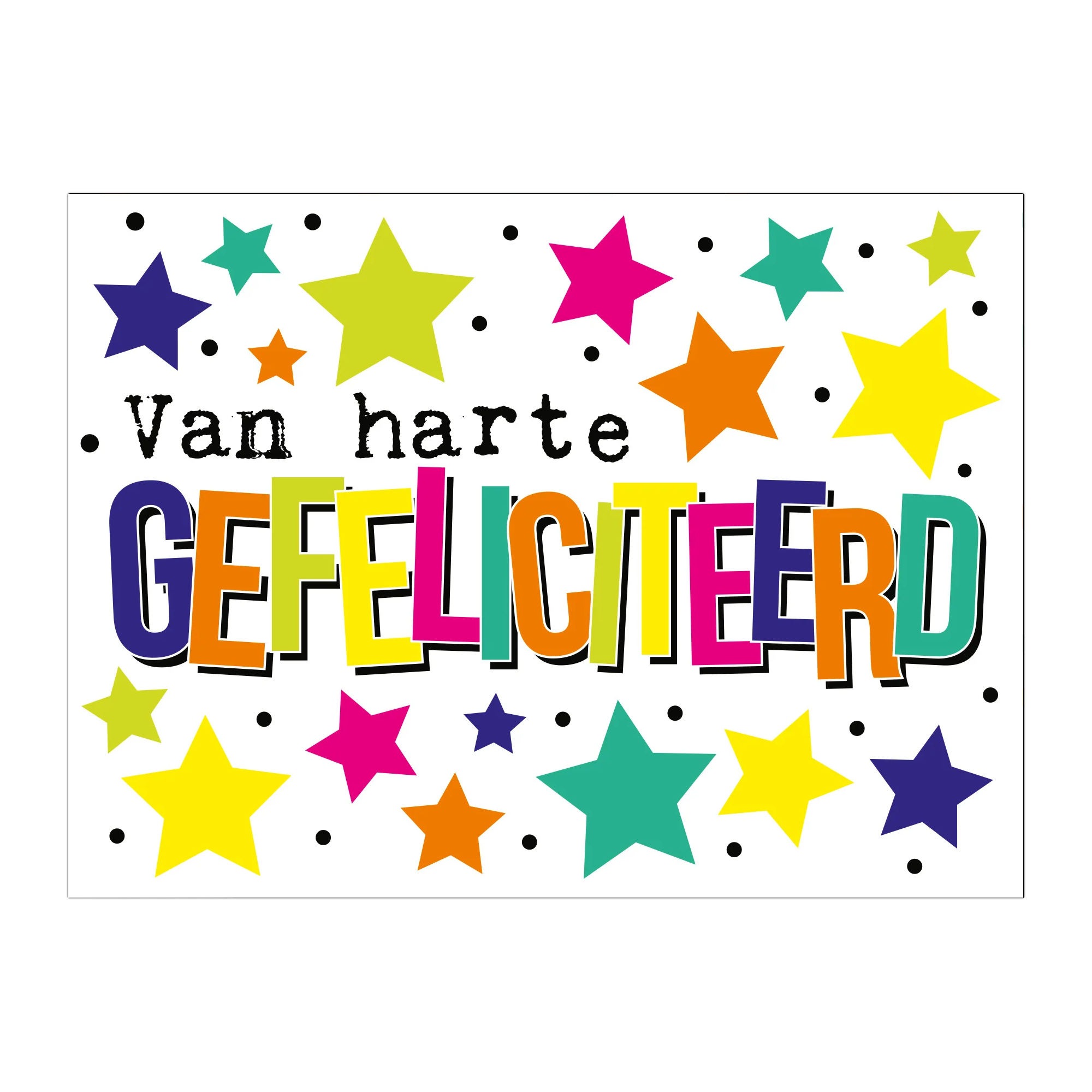 Kaart - Eyecandy - Van harte gefeliciteerd - EC23 -C