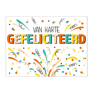 Artige Kaart - Van harte gefeliciteerd - Eyecandy - EC20-E
