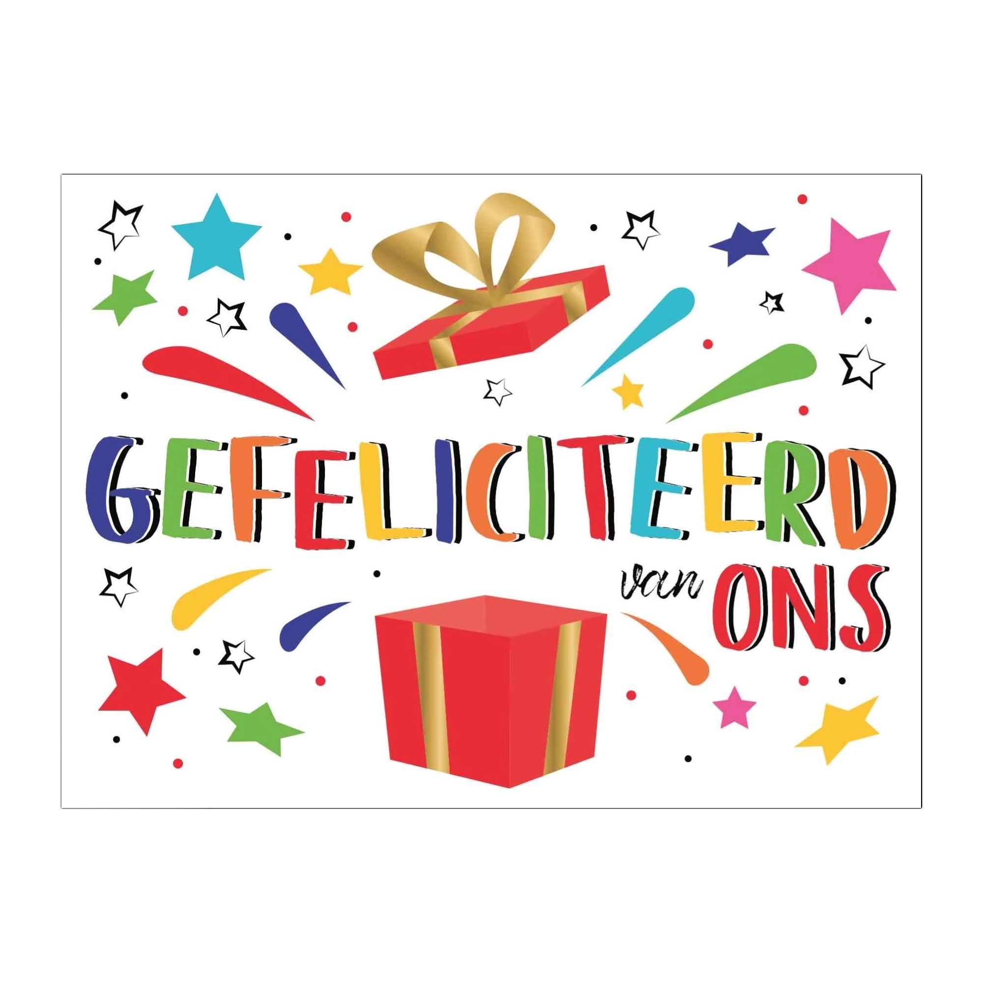 Kaart - Eyecandy - Gefeliciteerd van ons - EC18-D