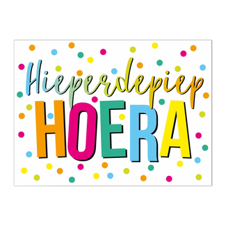 Artige Kaart - Hieperdepiep hoera - Eyecandy - EC16-C