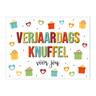 Artige Kaart - Verjaardags knuffel voor jou - Eyecandy - EC11-D