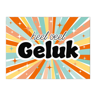 Artige Kaart - Heel veel geluk - Eyecandy - EC08-G