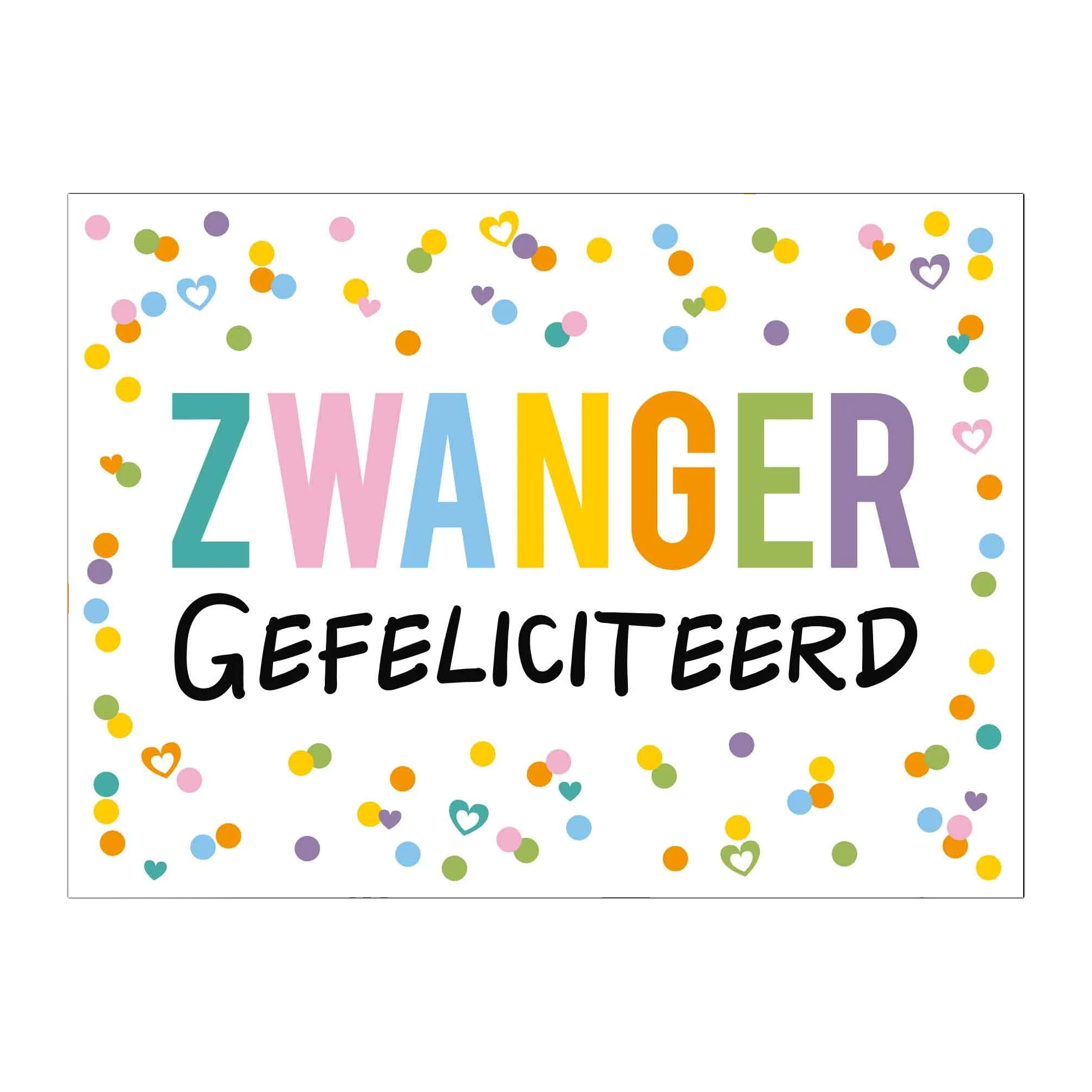 Kaart - Eyecandy - Zwanger, gefeliciteerd - EC04-C