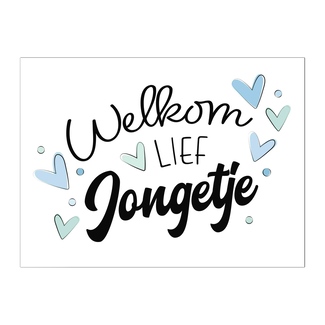 Artige Kaart - Artige - Eyecandy - Welkom lief jongetje - EC02-F