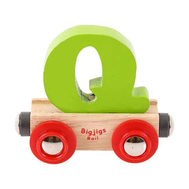 BigJigs Naamtrein - Letter Q - Willekeurig geleverd
