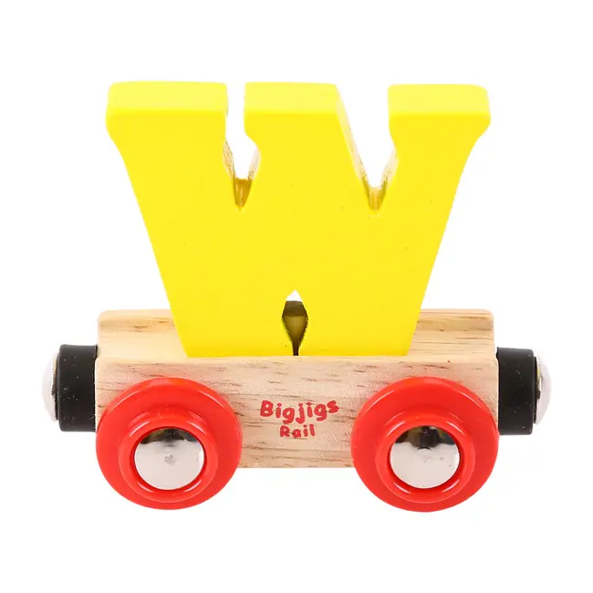 BigJigs Naamtrein - Letter W - Willekeurig geleverd