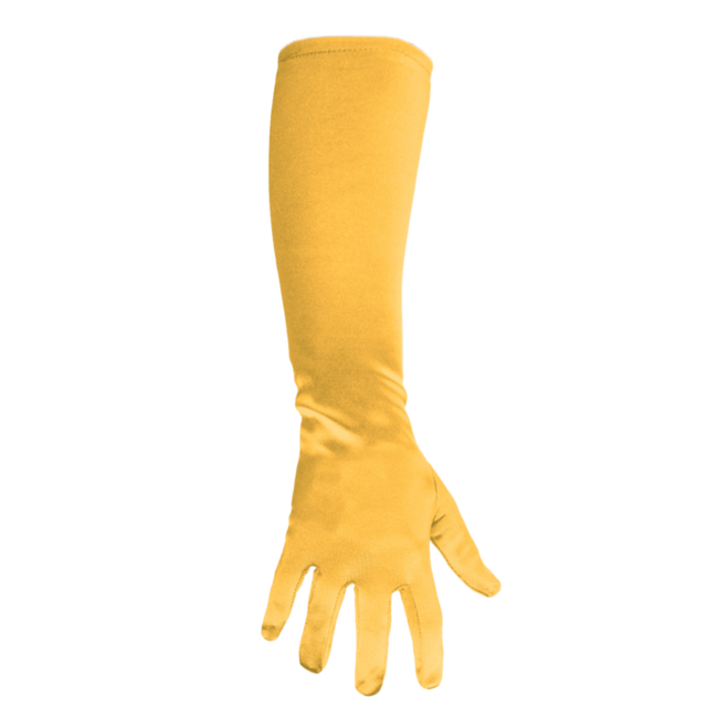 PartyXplosion Handschoenen - Satijn - Goud - 40cm