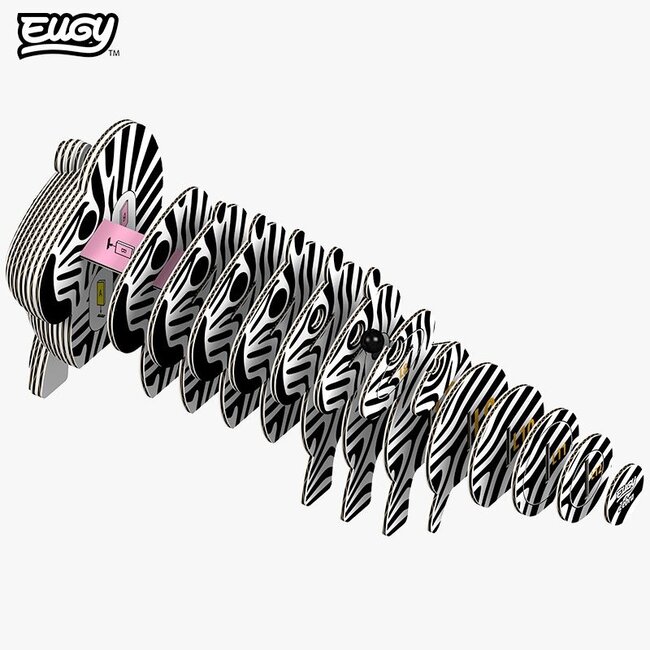 Eugy Bouwpakket - Eugy 3D - Wild dier - Zebra - 27st. - 6.2x4.4x6.8cm - Karton - 6+