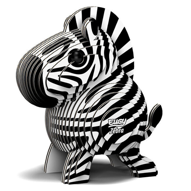 Eugy Bouwpakket - Eugy 3D - Wild dier - Zebra - 27st. - 6.2x4.4x6.8cm - Karton - 6+