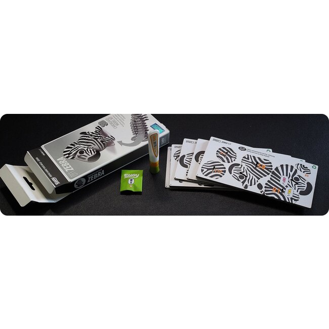 Eugy Bouwpakket - Eugy 3D - Wild dier - Zebra - 27st. - 6.2x4.4x6.8cm - Karton - 6+