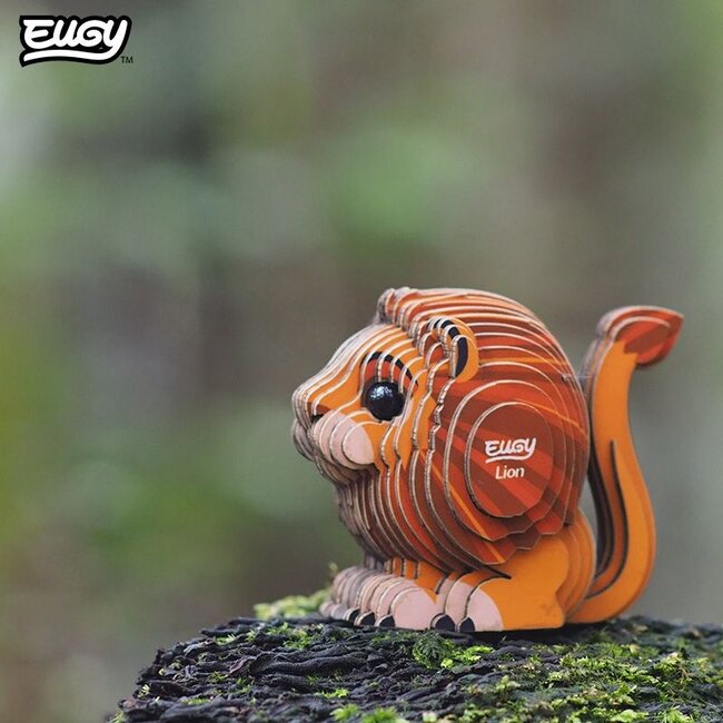 Eugy Bouwpakket - Eugy 3D - Wild dier - Leeuw - 23st. - 6,7x4,1x5,5cm - Karton - 6+