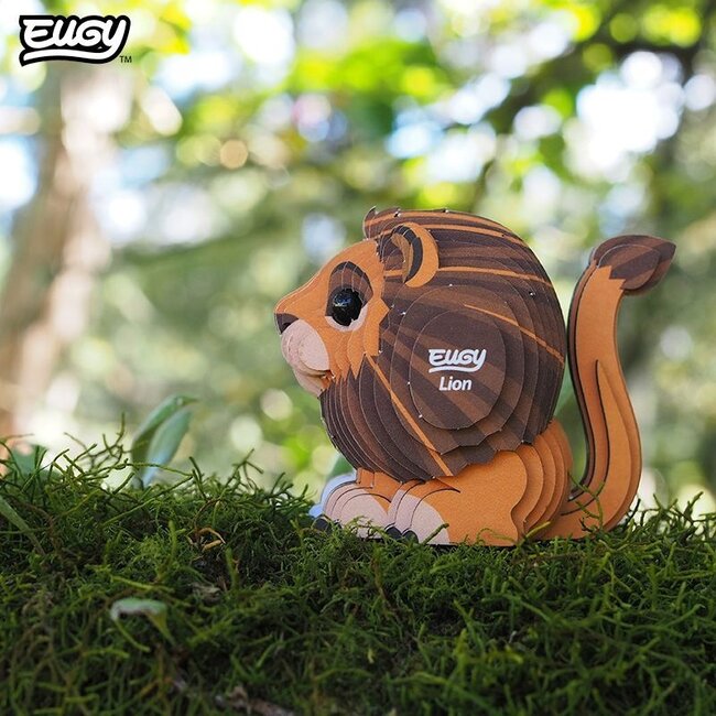 Eugy Bouwpakket - Eugy 3D - Wild dier - Leeuw - 23st. - 6,7x4,1x5,5cm - Karton - 6+