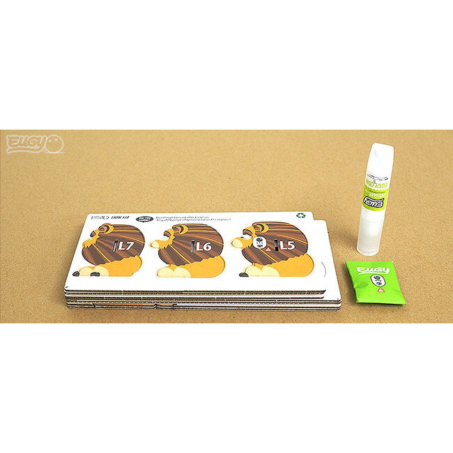 Eugy Bouwpakket - Eugy 3D - Wild dier - Leeuw - 23st. - 6,7x4,1x5,5cm - Karton - 6+