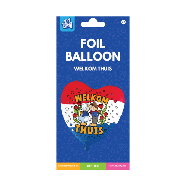 Paper Dreams Folieballon - Welkom thuis - XL - 60cm - Zonder vulling