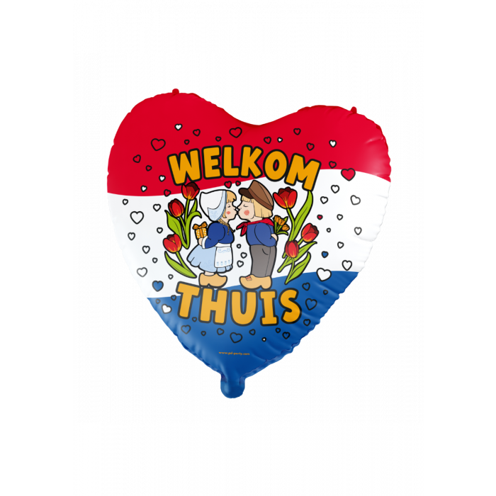 Folieballon - Welkom thuis - XL - 60cm - Zonder vulling