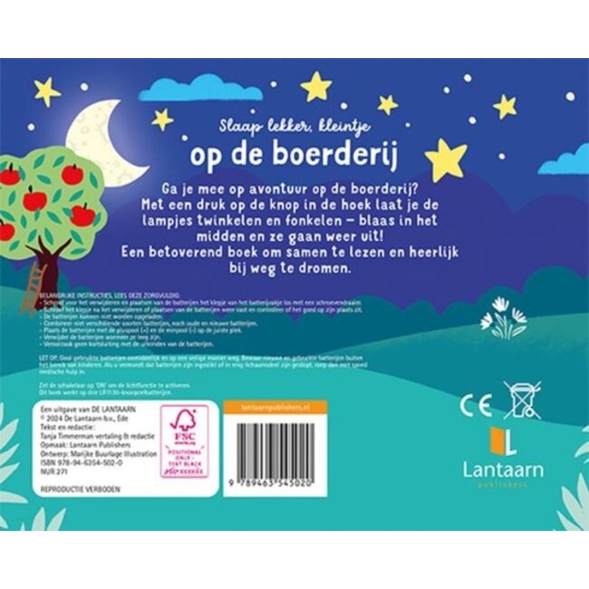 Lantaarn Boek - Slaap lekker, kleintje - Op de boerderij - Met licht