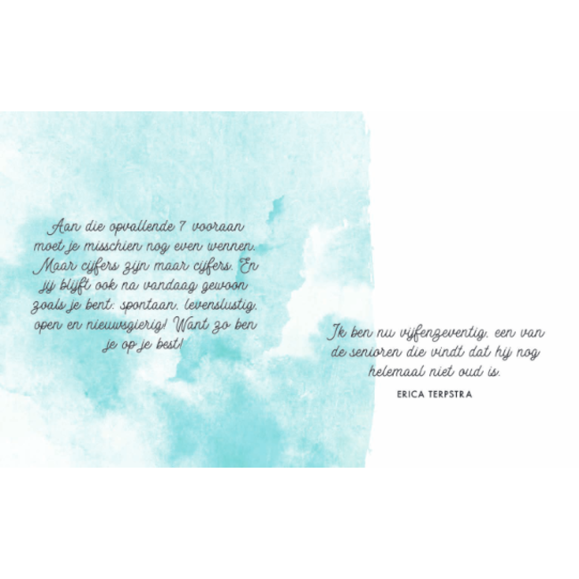 Lantaarn Boek - Cadeauboek - Hoera 70 jaar - 13x16cm