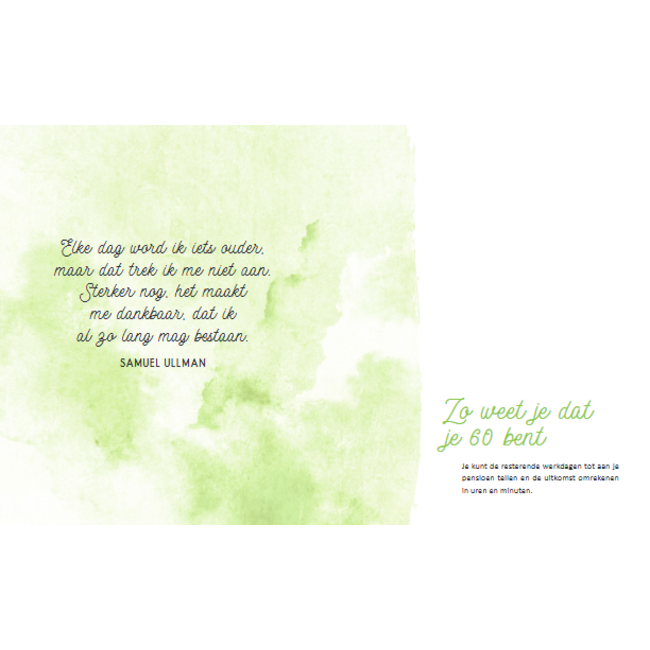 Lantaarn Boek - Cadeauboek - Hoera 60 jaar - 13x16cm