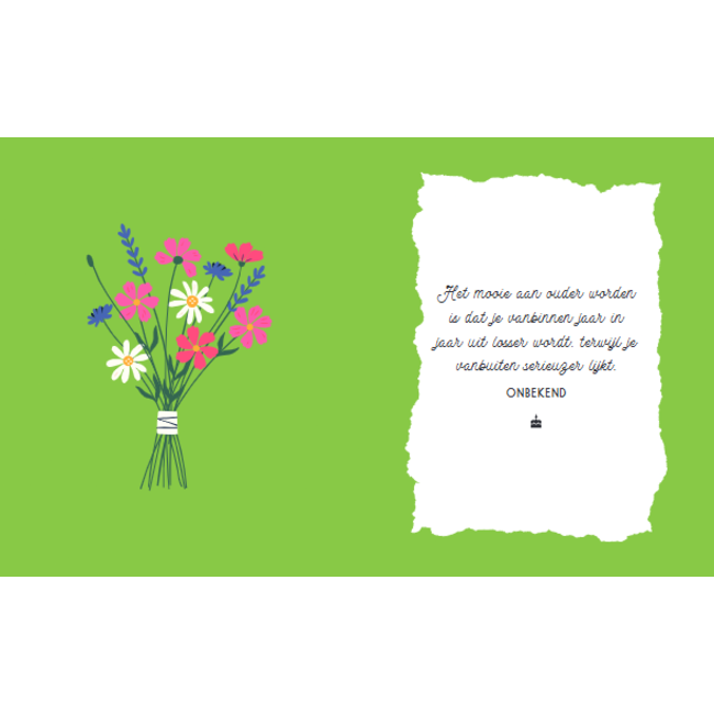 Lantaarn Boek - Cadeauboek - Hoera 60 jaar - 13x16cm