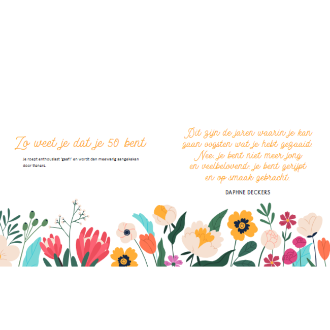 Lantaarn Boek - Cadeauboek - Hoera 50 jaar - 13x16cm