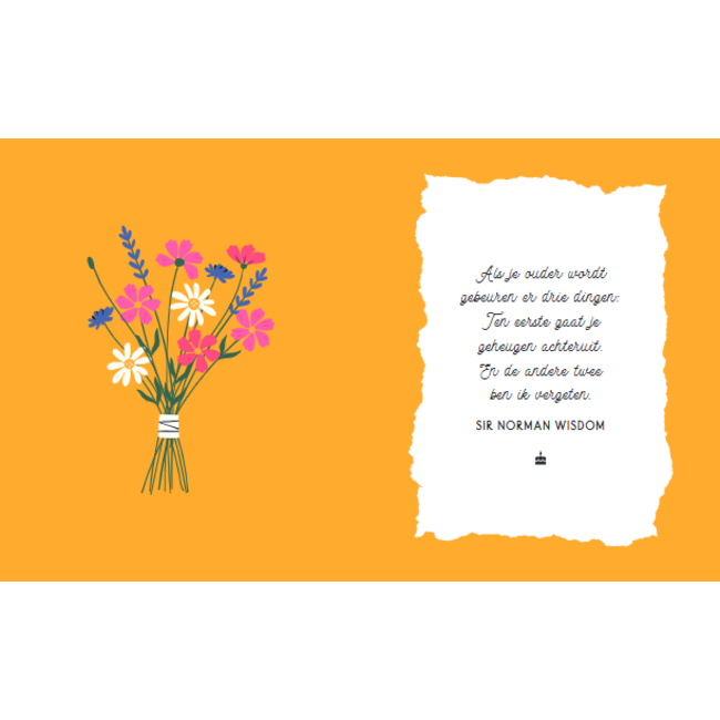 Lantaarn Boek - Cadeauboek - Hoera 50 jaar - 13x16cm