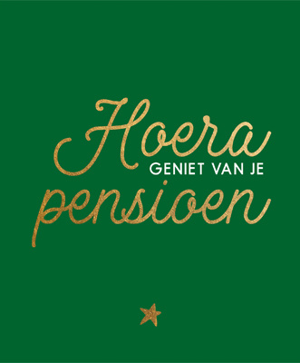 Boek - Cadeauboek - Hoera geniet van je pensioen - 13x16cm