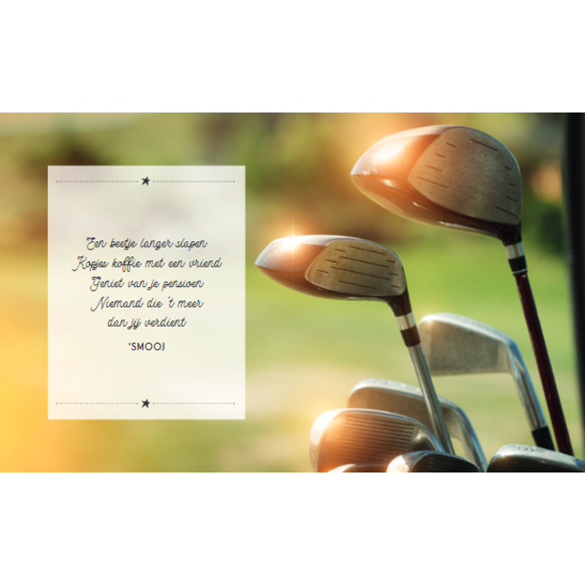 Lantaarn Boek - Cadeauboek - Hoera geniet van je pensioen - 13x16cm