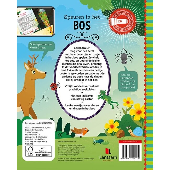 Lantaarn Boek - Speuren in het bos