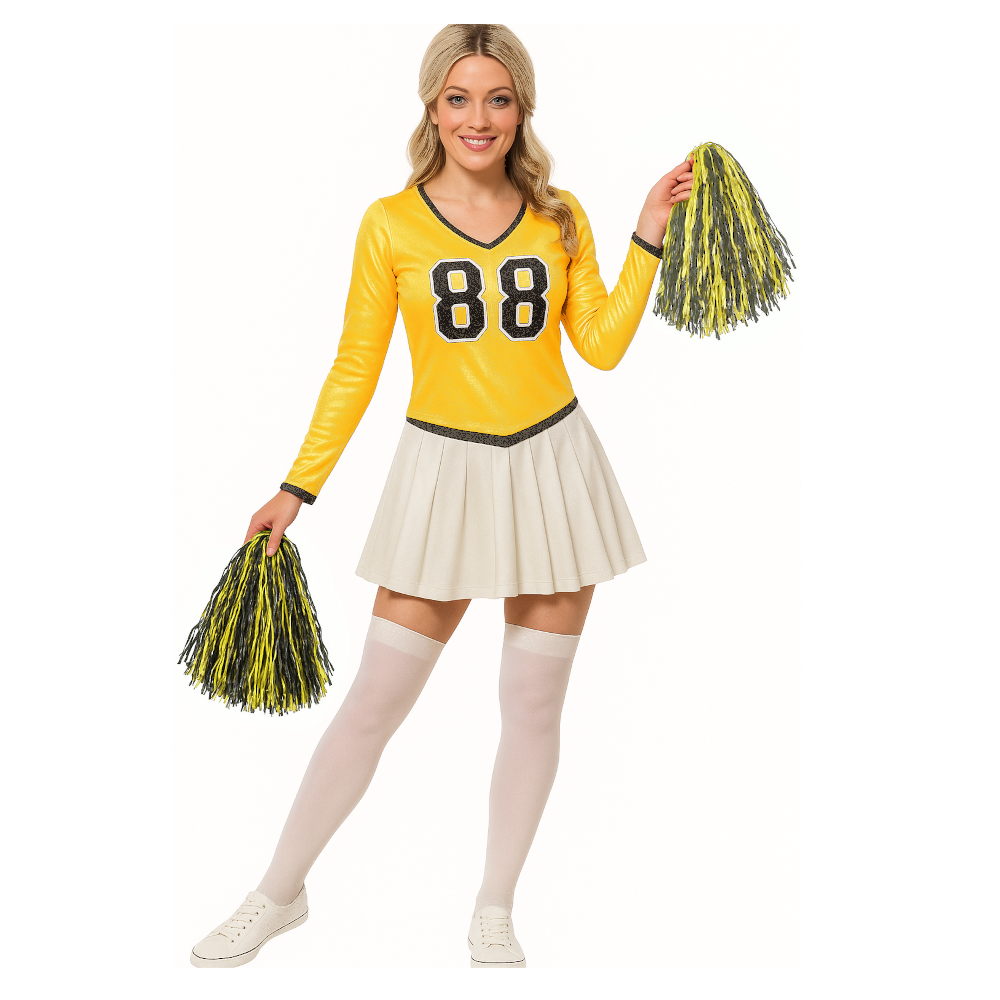 Kostuum - Cheerleader - Geel - S