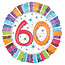 Anagram Folieballon - 60 jaar - Radiant - 45cm - Zonder vulling