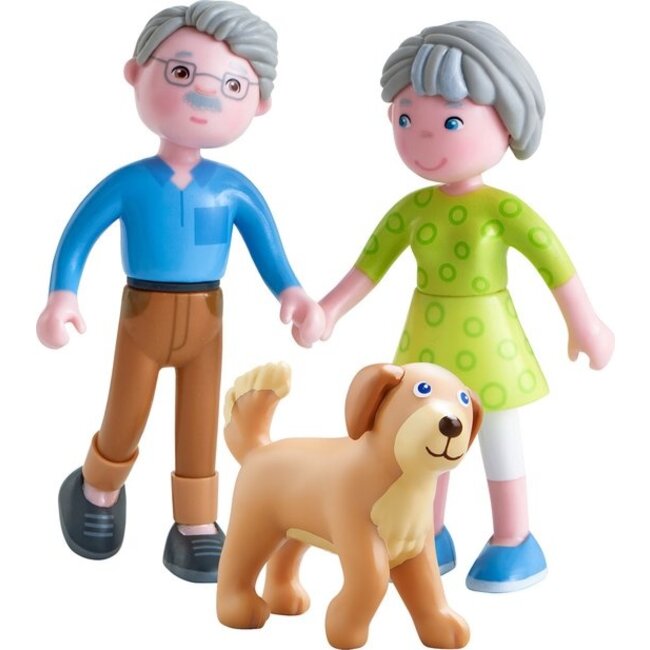 Haba Poppenhuispoppetjes - Opa, oma & hond - Little friends