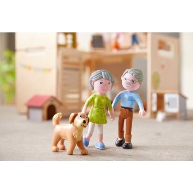 Haba Poppenhuispoppetjes - Opa, oma & hond - Little friends