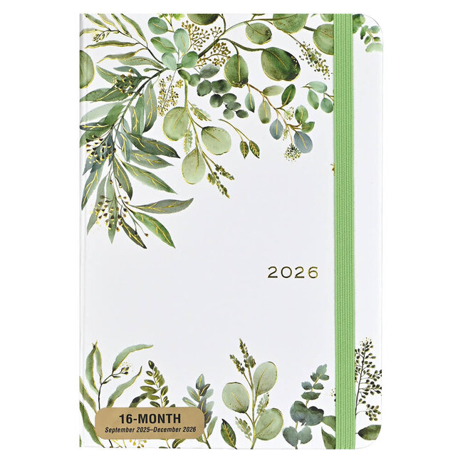 Comello Agenda - 2026 - Compact - 16 maanden - Eucalyptus - 12,7x17,8cm