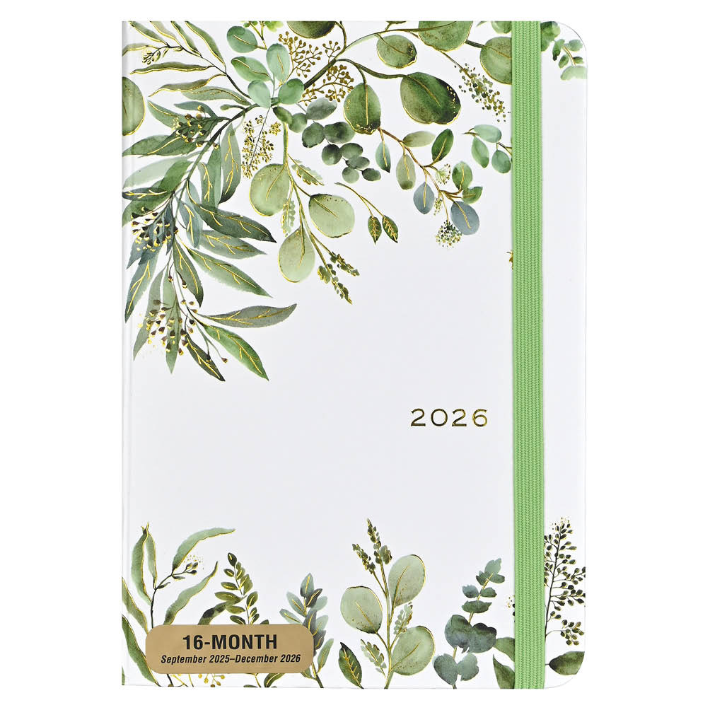 Agenda - 2026 - Compact - 16 maanden - Eucalyptus - 12,7x17,8cm