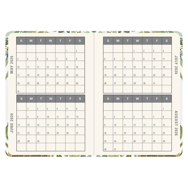 Comello Agenda - 2026 - Compact - 16 maanden - Eucalyptus - 12,7x17,8cm