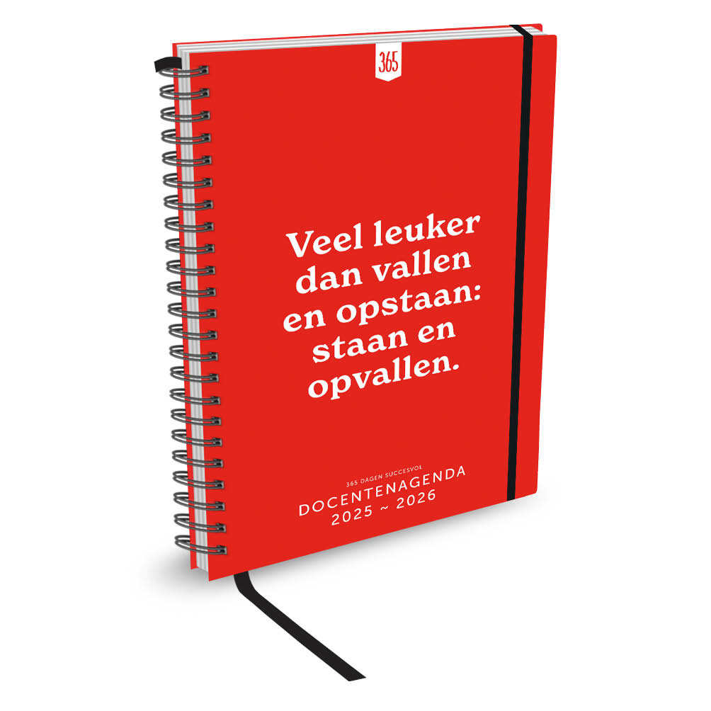 Agenda - 2026 - Docentenagenda - 365 dagen - A4 - 21x29,7cm