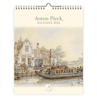 Comello Week kalender - 2026 - Anton Pieck - Het veerhuis - 24,5x31,5cm