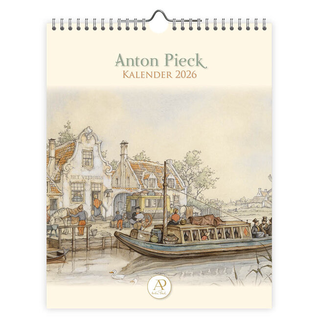 Comello Week kalender - 2026 - Anton Pieck - Het veerhuis - 24,5x31,5cm