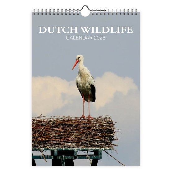 Maand kalender - 2026 - Dutch wildlife - 23,5x33,5cm