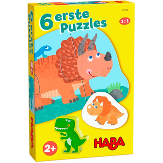 Haba Puzzel - Eerste puzzels - Dino's - 2, 2, 3, 3, 4 & 4st.