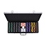Pokerset in zilverkleurige koffer - High stake - 500 chips (14 gram)