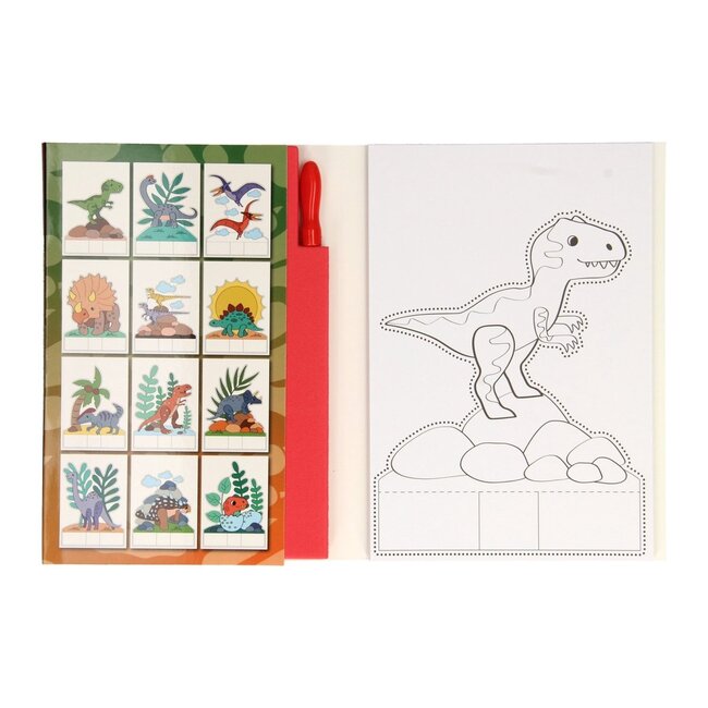 Twisk Prikblok - Dino's - Met priklap en prikpen