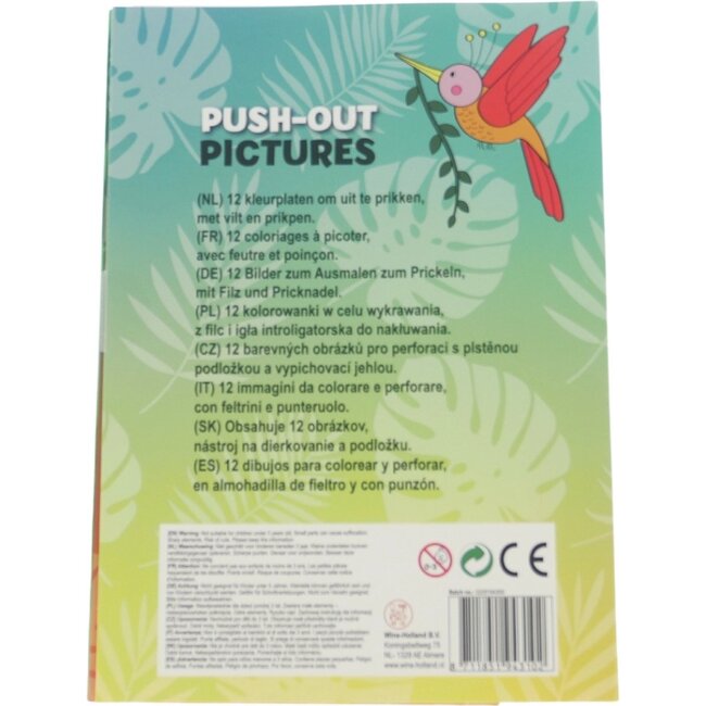 Twisk Prikblok - Jungledieren - Met priklap en prikpen