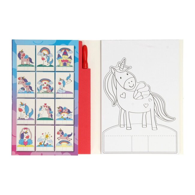 Twisk Prikblok - Eenhoorn - Met priklap en prikpen