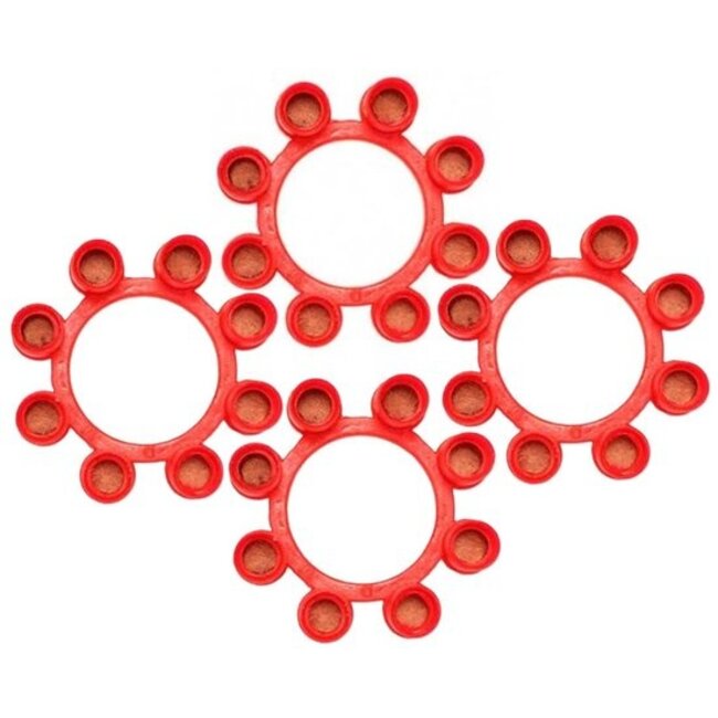 PartyXplosion Klappertjes - Ring - 8 Schots - 96 Schoten