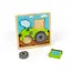 BigJigs Puzzel - Tractor - Hout - Klein - 15x15cm - 5st.
